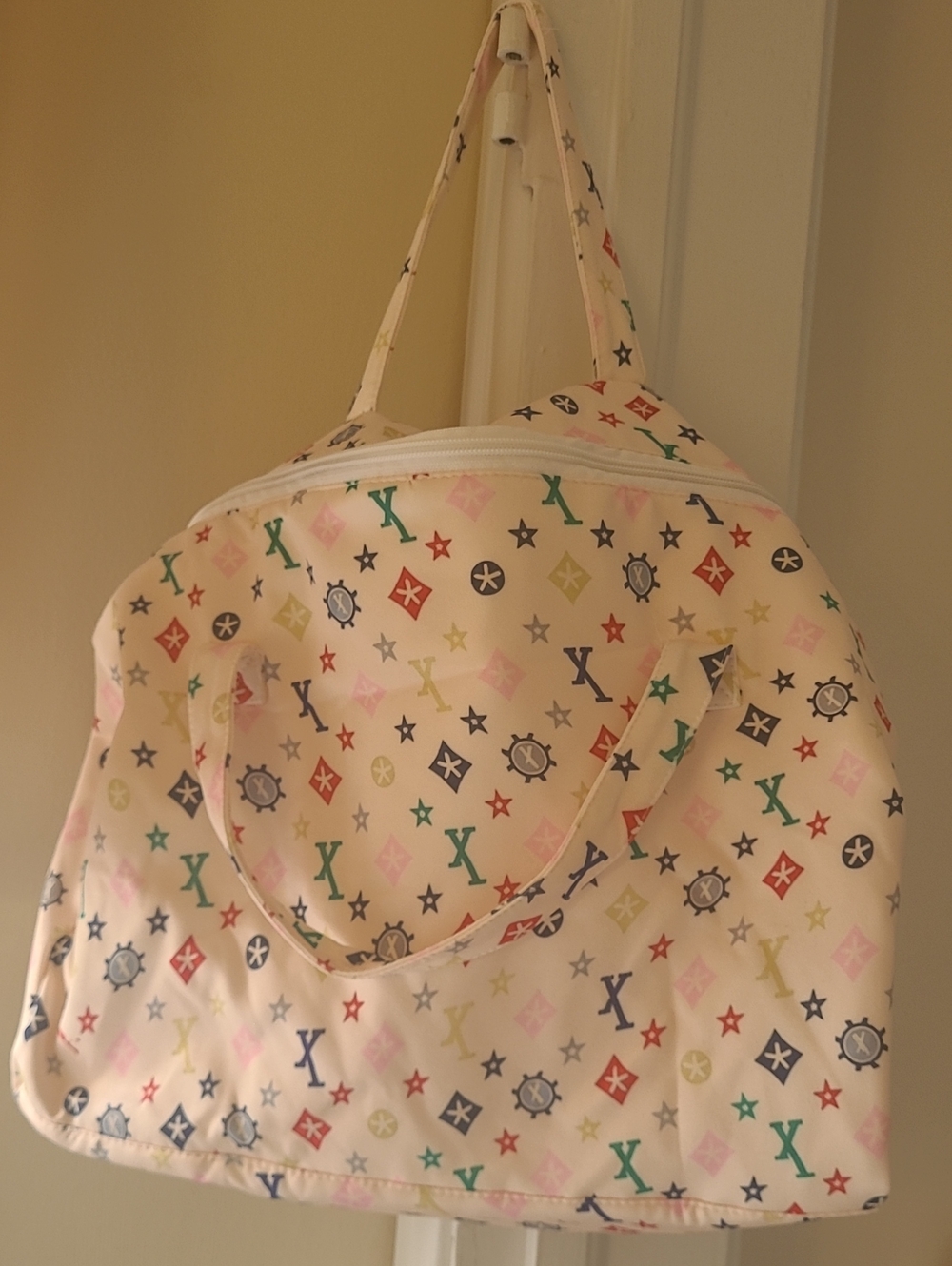 Multicolor  Print Womens Weekend Small Tote Bag -not Branded